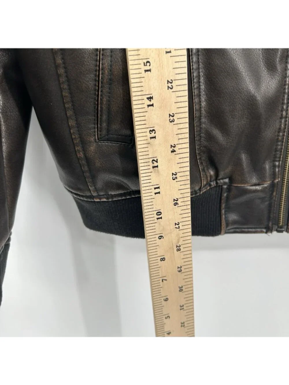 VTG Levi’s Aviator Flight Jacket Mens Size M Brown Faux Leather Sherpa Bomber -